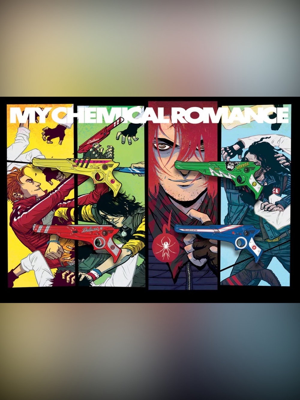 My Chemical Romance KILLJOYS LASER GUN PIN SET Danger Days MCR New and Sealed